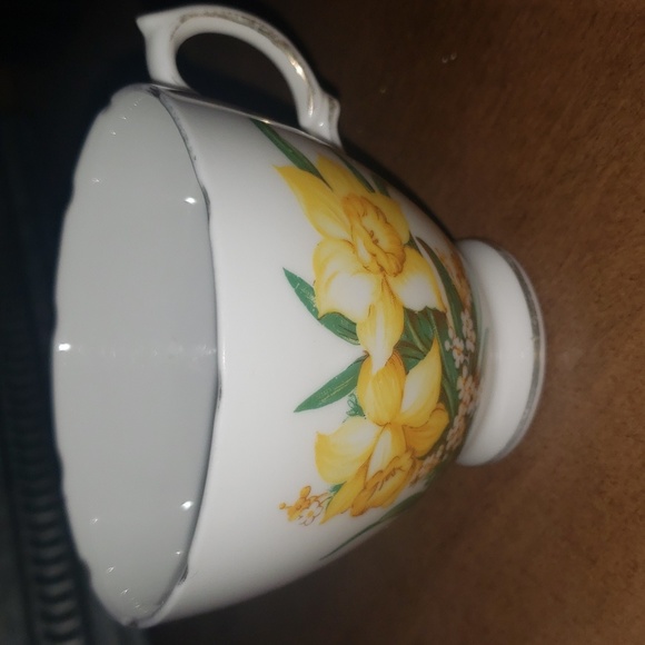 Daffodil Teacup and Saucer, Royal Vale  - Picture 7 of 7